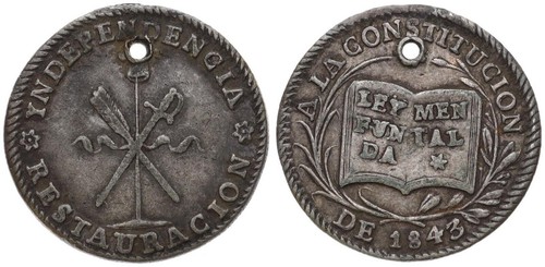 Bolivien bolivia sol 1843 - bolivia,