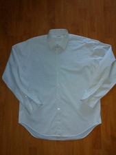 Katharine Hamnett London Hemd Gr. 42 16 1/2 Blau Baumwolle Top!!