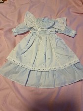 Puppenkleidung Mädchenkleid für Sammlerpuppe 38 Cm Lang Vintage