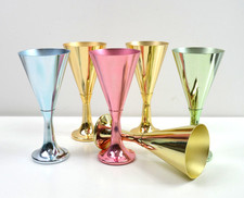 DDR Eisbecher aus eloxiertem Aluminium Eisdiele Cocktail Becher Kelch 9496