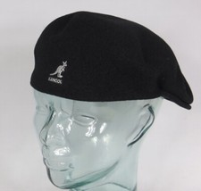 Original KANGOL WOOL 504 Flatcap Schwarz Wolle Mütze Cap Pepe Schiebermütze Neu