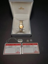 OMEGA Constellation Diamant Damenuhr Stahl / 18 Karat Gold 12751000