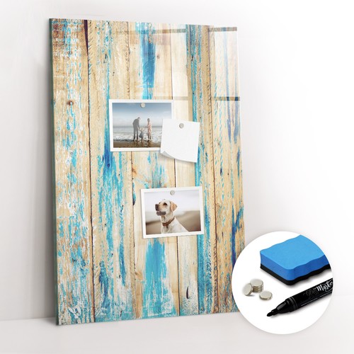 Magnetpinnwand glas mit marker - mit,