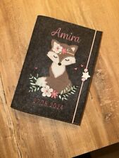 U-Hefthülle Filz Bestickt und