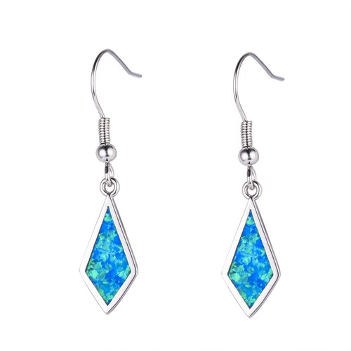 E08 ohrringe raute opal - e08,