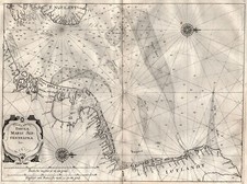 Nordsee Südl. Teil Original Kupferstich Landkarte Merian 1641