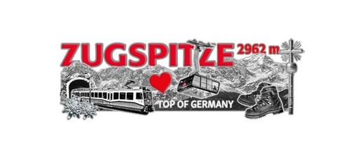 Zugspitze berg magnet - zugspitze,