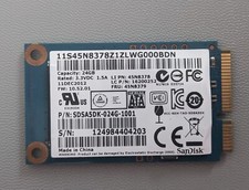 SandiskSDSA5DK-024G-1001 24GB mSata SSD Mini PCI Express FRU 45N8379