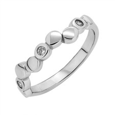 Ring Silberring Damenring mit Zirkonia aus 925er Silber Sterlingsilber