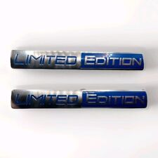 2 X 3D Limited Edition Aluminium Metall Auto Aufkleber Motorsport Logo  KFZ