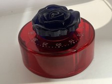 1970er Eieruhr Blaue Rose mechanisch Alarm Timer voll funktionsfähig Germany