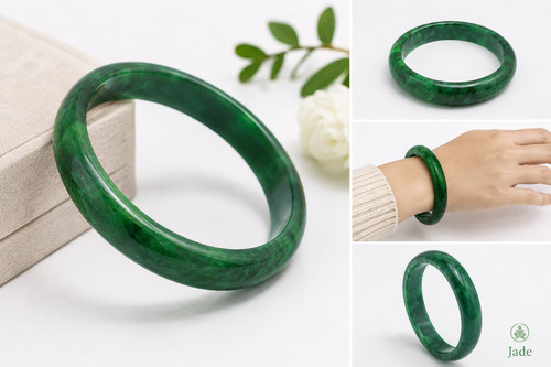 Jade armreif damen - jade, naturstein