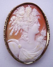 Große Muschelkamee, Brosche