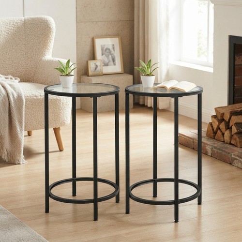 Eleganter glas beistelltisch - glas,