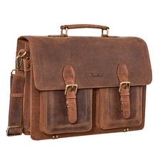 Aktentasche Echt Leder Laptoptasche Notebooktasche Gross Große Schultertasche