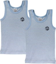 2 Stk. Schiesser Kinder Jungen  Unterhemden Tank Top Unterwäsche SP82