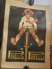 Altes Plakat Pneus Pirelli