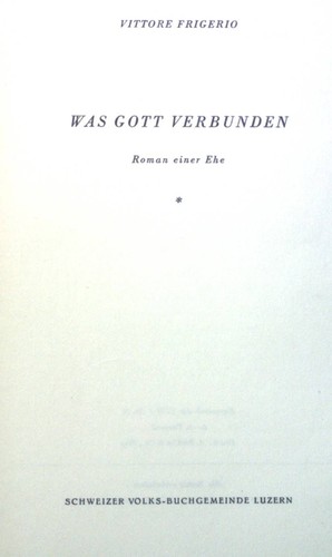 Was gott verbunden roman - was,