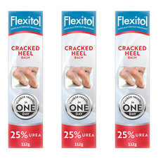 Flexitol Cracked Heel Balm 112g - Harte/Trockene Haut Feuchtigkeitsspendende Fußcreme X3er Pack