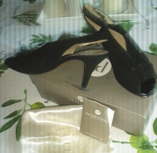 @ Peter Kaiser Sling-Pumps/Peeptoe Gr. 7 (40-41) - schwarz - Echtes Leder @