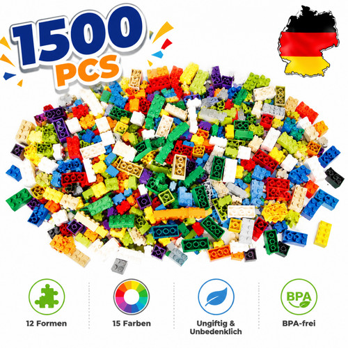 1500 stücke grundbausteine - stücke,