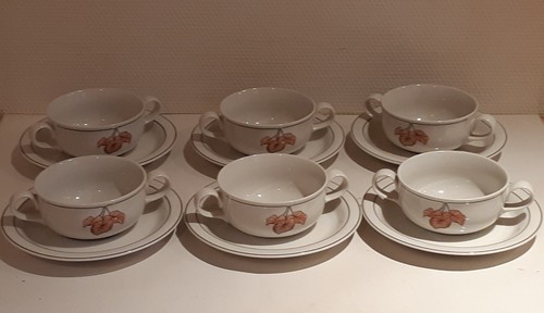 Suppentassen mit unterteller - suppentassen,