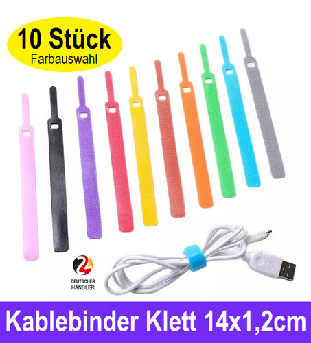 10x klettkabelbinder - 10x,