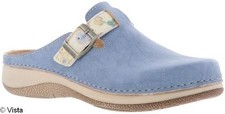 Vista Damen Clog Blau Schnalle