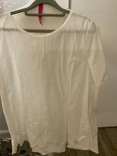 COS Blusenshirt Tunika Bluse Kurzarm weiß  Gr. 44 ungetragen (89)