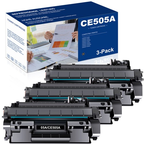 3pk black 05a ce505a toner - 05a,