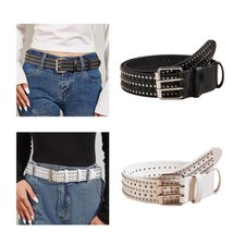 Mode Männer Nietgürtel PU