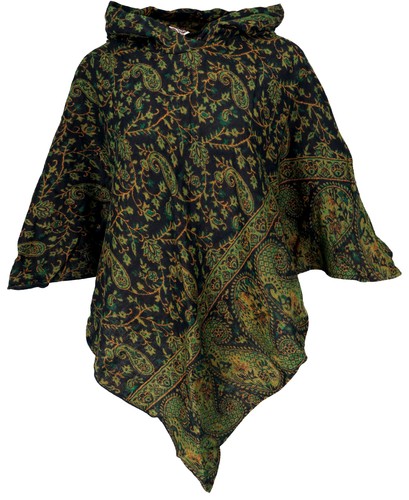 Flauschiger poncho mit - flauschiger,