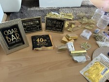 20er jahre party deko, In Schwarz/ Gold. Sets Teelichter Servietten Etc.