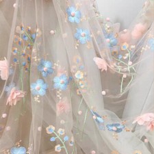 3D Spitze Stickereien Stoff