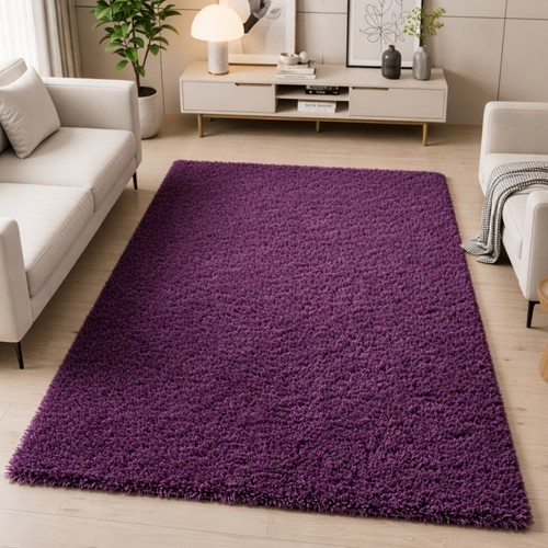 Shaggy teppich lila - shaggy,