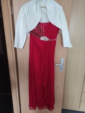 Abendkleid mit Bolero zu