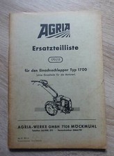 Agria Einachsschlepper 1700