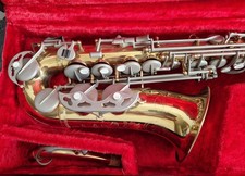 Original BORGANI Macerata Saxophon ITALIEN mit Koffer und Zubehör SELTEN Saxofon