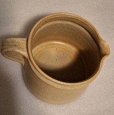 Antiker französischer Confit Topf: Glasiertes Steingut Küche Dekor