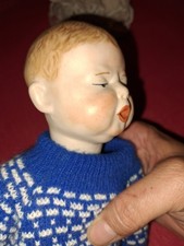 Porzellankopfpuppe Gliederkörper Heubach ca 27cm repro