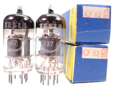 2x ECF82 = 6U8 TESLA pair Radio Röhre tube Triode Pentode Verstärker NEW NOS