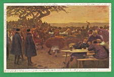 Carl Bantzer Kirmesabend Tanz Trachten 3.7.1927 Kirmes Kirchweih Volksfest