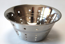 Obstschale Edelstahl poliert und gebürstet 22 cm x 10,5 cm Modern Style