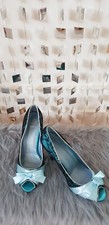 Satin high heel peep toe - satin, pumps