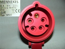 Mennekes 32A 400V CE Stecker Kupplung Starkstrom Drehstrom Plug Coupling 3 Phase