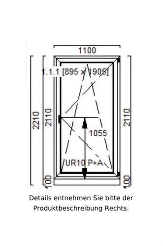 Einflügelige balkontür veka - balkontür,