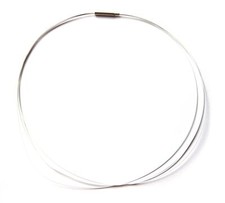 Stahlreif silber-weiß 2 mm 42