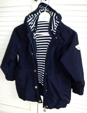 Steiff Collection Duo: Mantel + Sweat Jacke z. einfügen - Gr. 116 - Dunkelblau