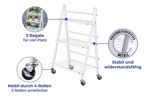 Wenko pflanzenregal klappbar - pflanzenregal,