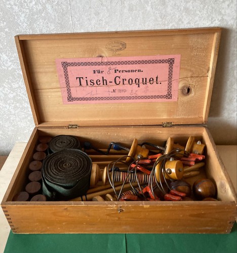 Antikes tisch croquet 1900 - tisch-croquet,